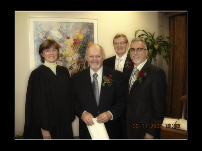 2009 - Judith, Ken, John & Ross - Marriage day