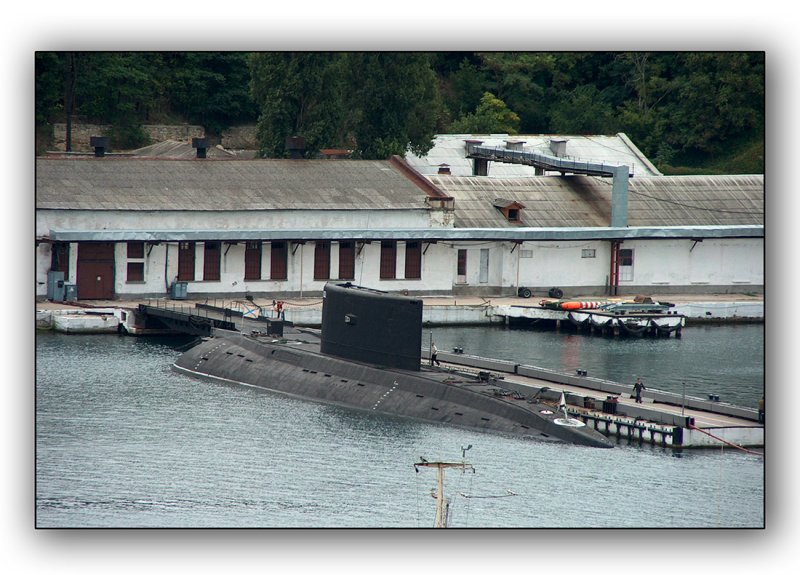 Sevastopol, russian naval base,  diesel submarine