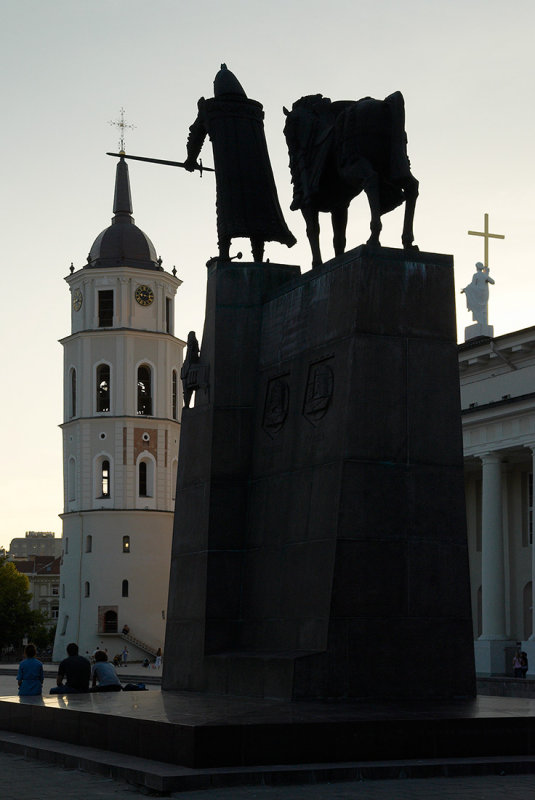 Lithuania, Vilnius cathedral, Grand Duke Gediminas Statue