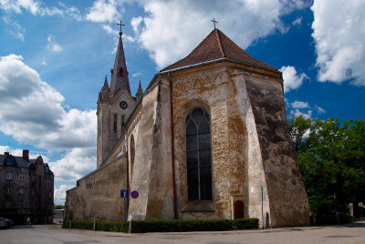 Latvia, the old town of Cesis, St. Johns Church