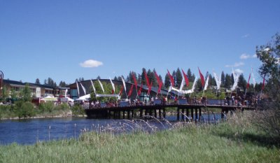 Foot Bridge at Old Mill District
