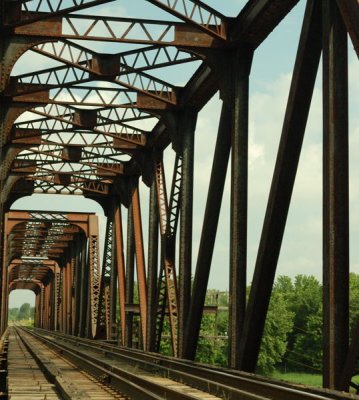 The railroad bridge
