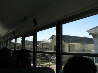 Students going to see other  Prospect.1 installations in New Orleans
