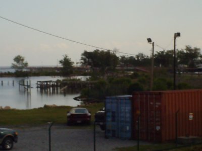 Area by destroyed Sidmar's Restaurant