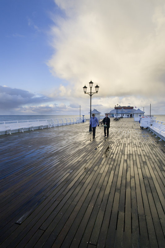 Cromer Pier in Squally Weather