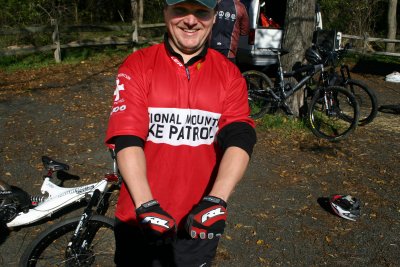 Mike Flatley, NMBP and Monmouth Legend shows off his newly shaved guns (ewwww!!! =p)