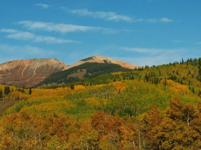 On the road to Kebler Pass near Crested Butte, Colorado