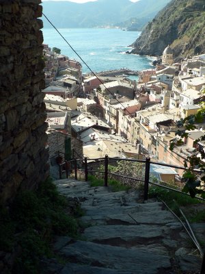 Looking back on Vernazza.