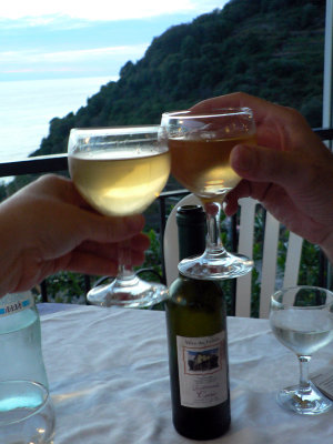Delicious - Corniglia is known for it's white wine.