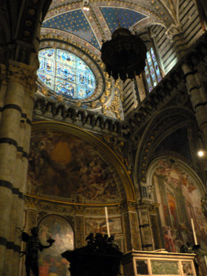 Above the altar