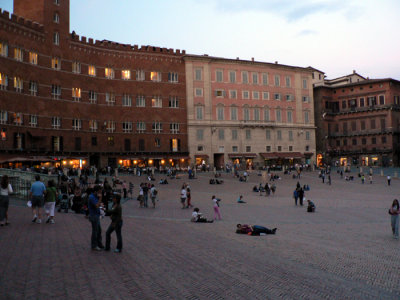 Gathering in the Piazza