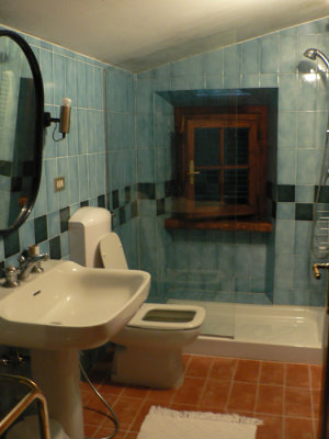 Our really cool bathroom in the agriturismo