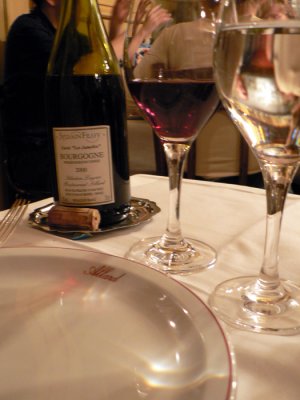 Dinner that night at a Frederic recommended bistro down the block - Andre Allard