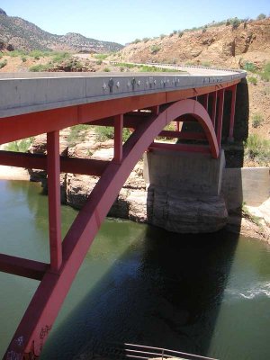 Bridge over murky water