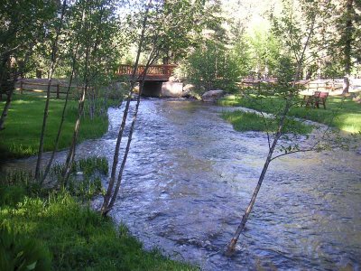 We could hear the river from our room