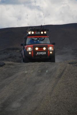 Typical 4x4 offroad track Iceland