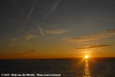 Sunset at the German North Sea