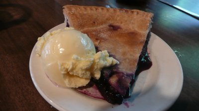 the best blueberry pie in maine.