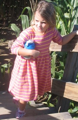 corn maze girl