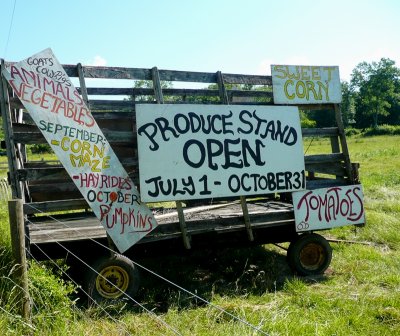 produce stand to come at the english farm