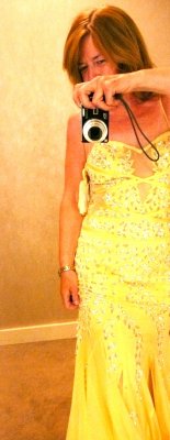 yellow dress.