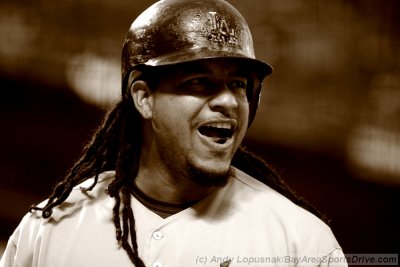 Los Angeles Dodgers outfielder Manny Ramirez