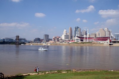 Great American Ball Park and downtown Cincinnati