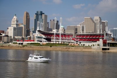 Great American Ball Park and downtown Cincinnati