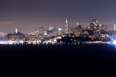 Downtown San Francisco at night