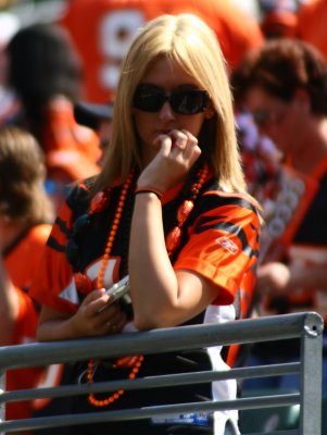 Cincinnati Bengals fan in the stands