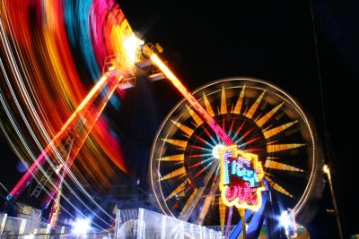 Allegan County Fair at night - Michigan