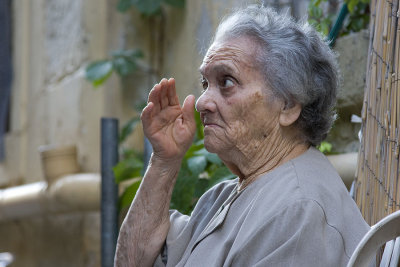 Old lady in Kerkyra (Corfu Town)