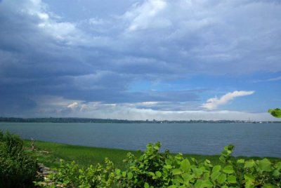 Storm Clouds Rolling In Over Portland's Back Cove