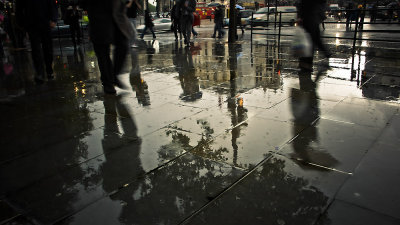 Wet pavements