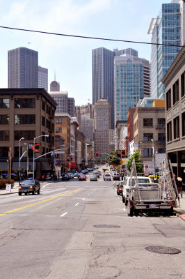 San Francisco - Street scene downtown SFO