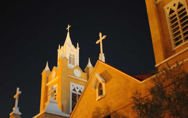 San Felipe de Neri Church in Old Town, Albuquerque, New Mexico