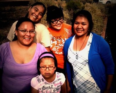 Navajo Family Visits the Home of their Ancestors - Wupatki Ruins
