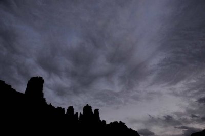 Storm Clouds over Fisher Towers