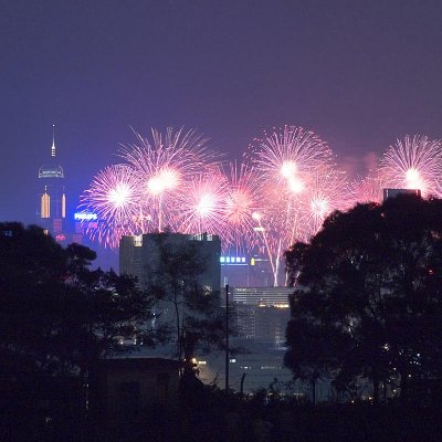 2006.10.01 - Fireworks Display viewed from Ho Man Tin