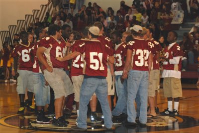 Team huddle