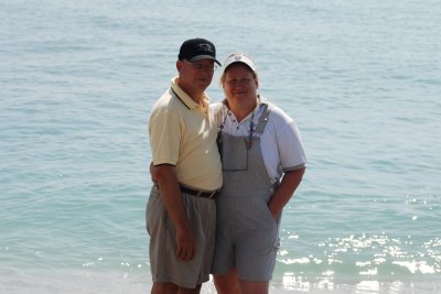 Mike and Judy at the beach