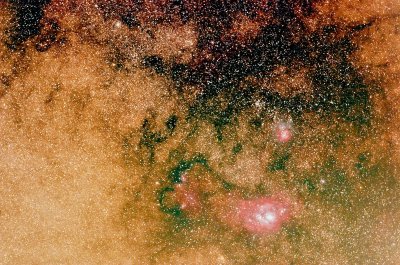  Trifid & Lagoon  Nebula Region