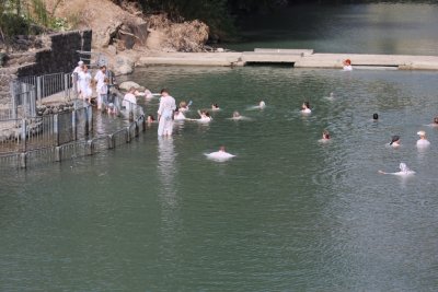 Baptism at the Jordan River, Israel