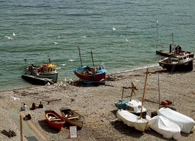 Boats on the Beach at Beer.jpg