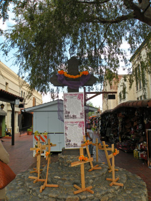 A Dayof the Dead Display on Olvera Street