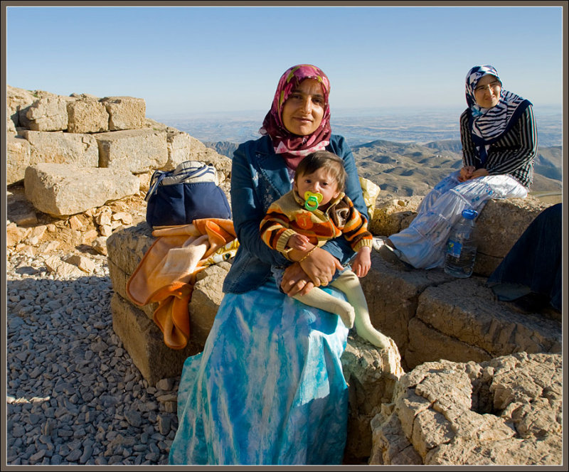 Admiring the view in Nemrut Dagi