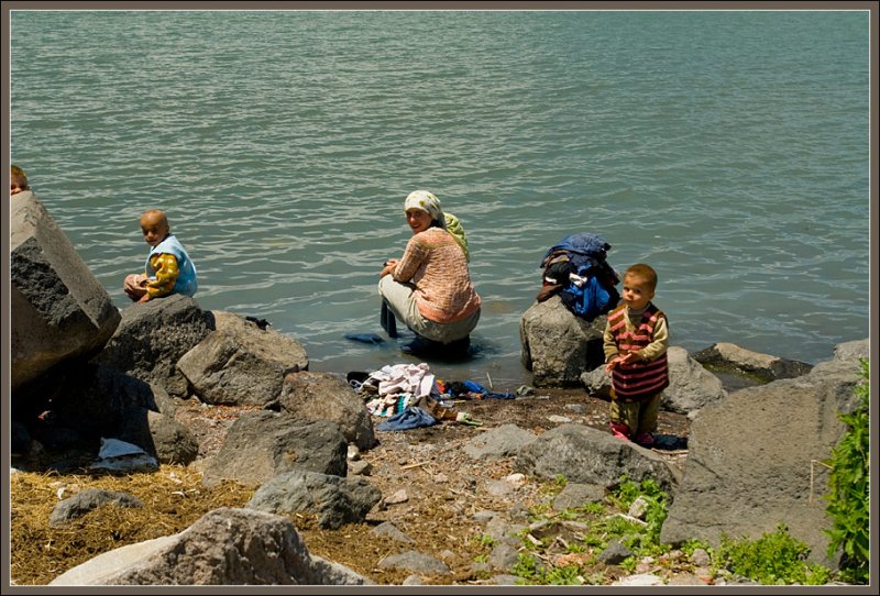 Lake Cildir villagers