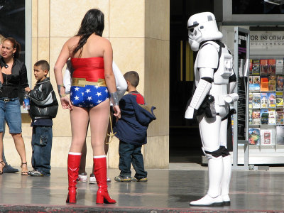 Wonder Woman with a Star Trooper