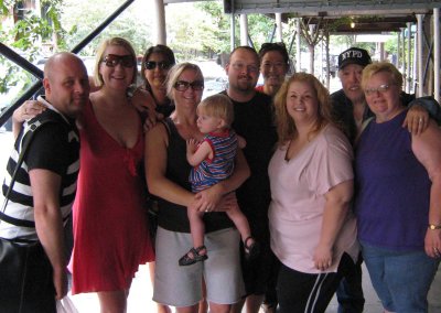 the gang saying goodbye
