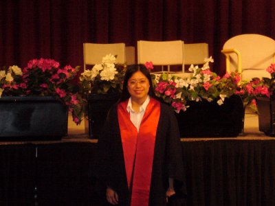 Amy's graduation ceremony